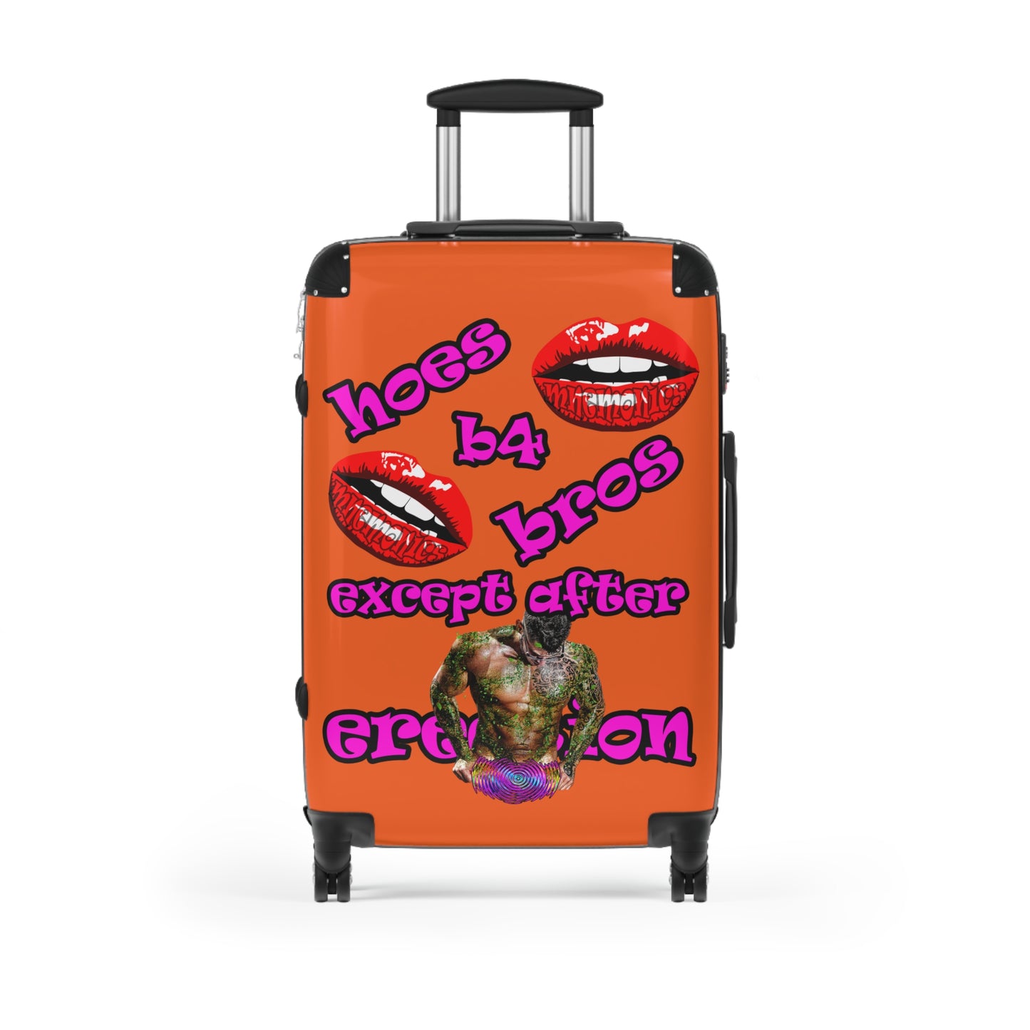 hoes b4 bros - Suitcase (orange)