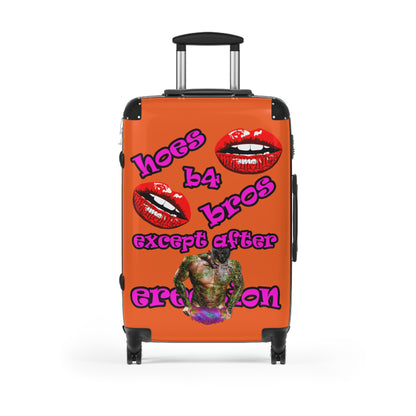 hoes b4 bros - Suitcase (orange)