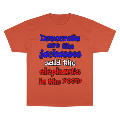 donkeys and elephants - Champion T-Shirt