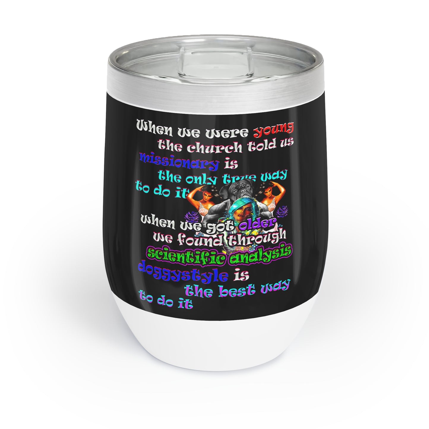 doggystyle - Chill Wine Tumbler (black)