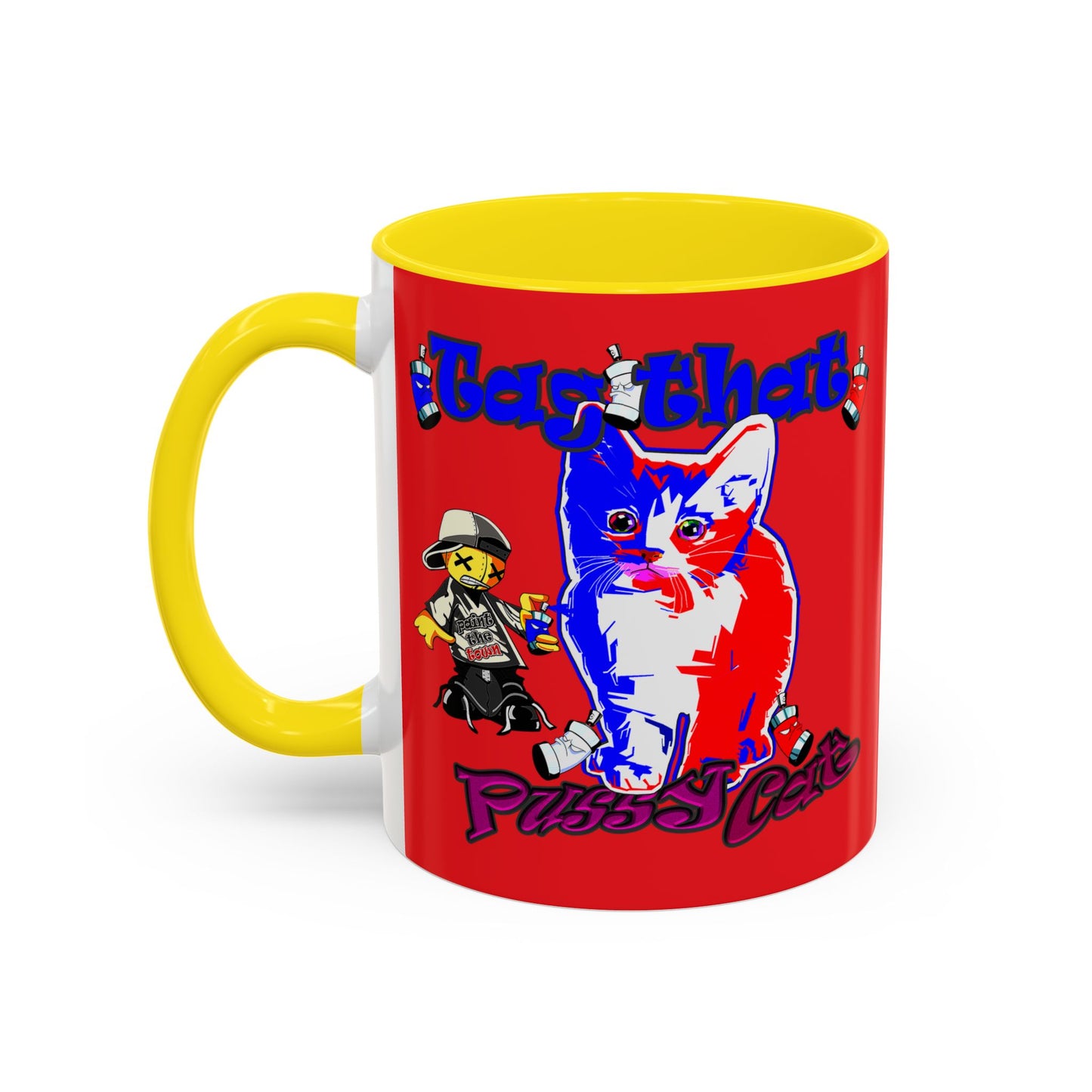 tag that - Accent Mug (red)