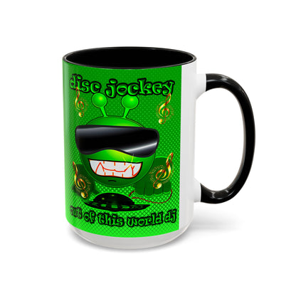 disc jockey - Accent Mug (logo green)