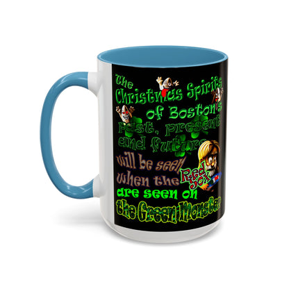 christmas spirits of boston - Accent Mug (black)