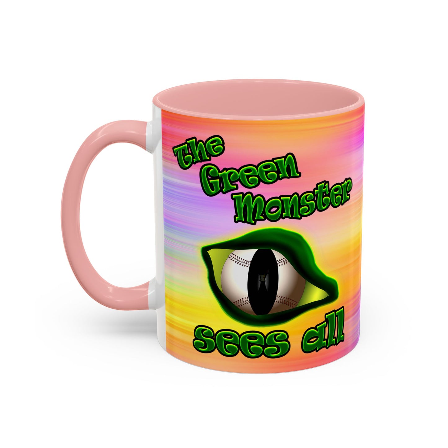green monster - Accent Mug (color blur)