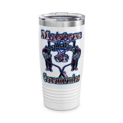 em cee squared - Ringneck Tumbler, 20oz (white)