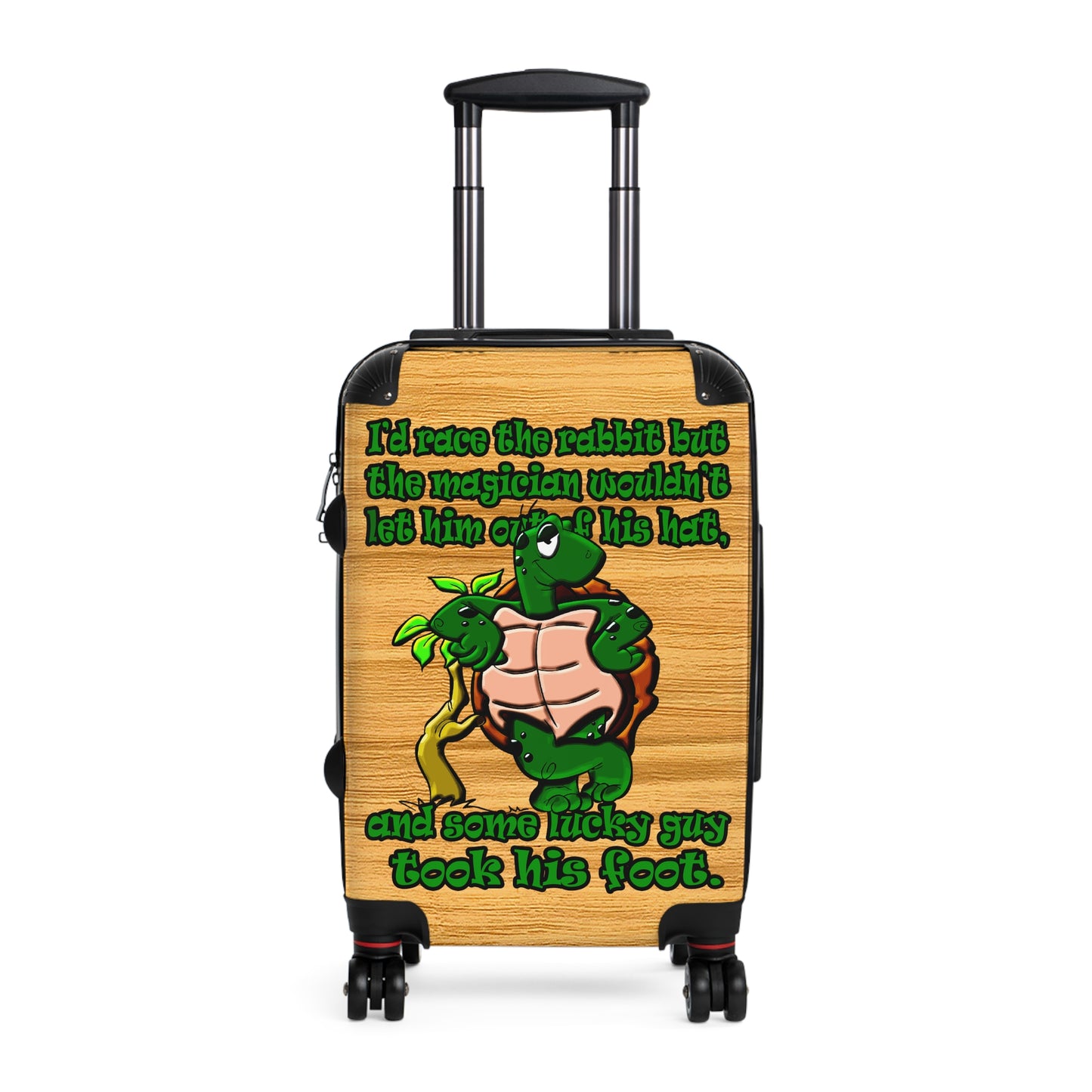 turtle race - Suitcase (butterscotch wood finish)