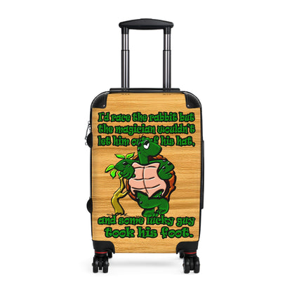 turtle race - Suitcase (butterscotch wood finish)