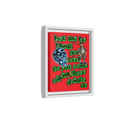 og - framed canvas art (red)