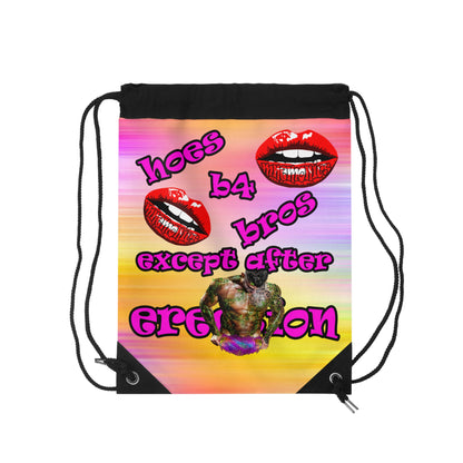 hoes b4 bros - Drawstring Bag (color blur)