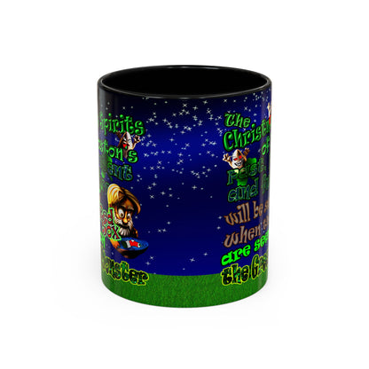 christmas spirits of boston - Accent Mug ('snoops' background)