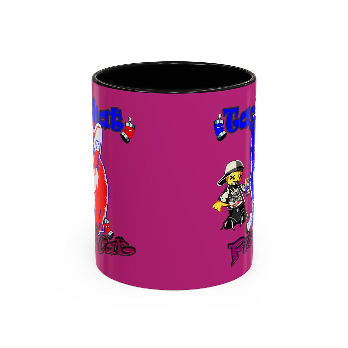 tag that - Accent Mug (pink)