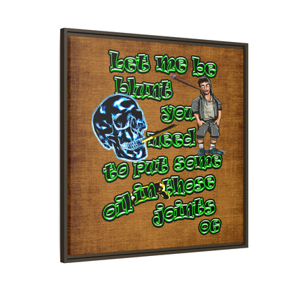 og - framed canvas art (brown papyrus)