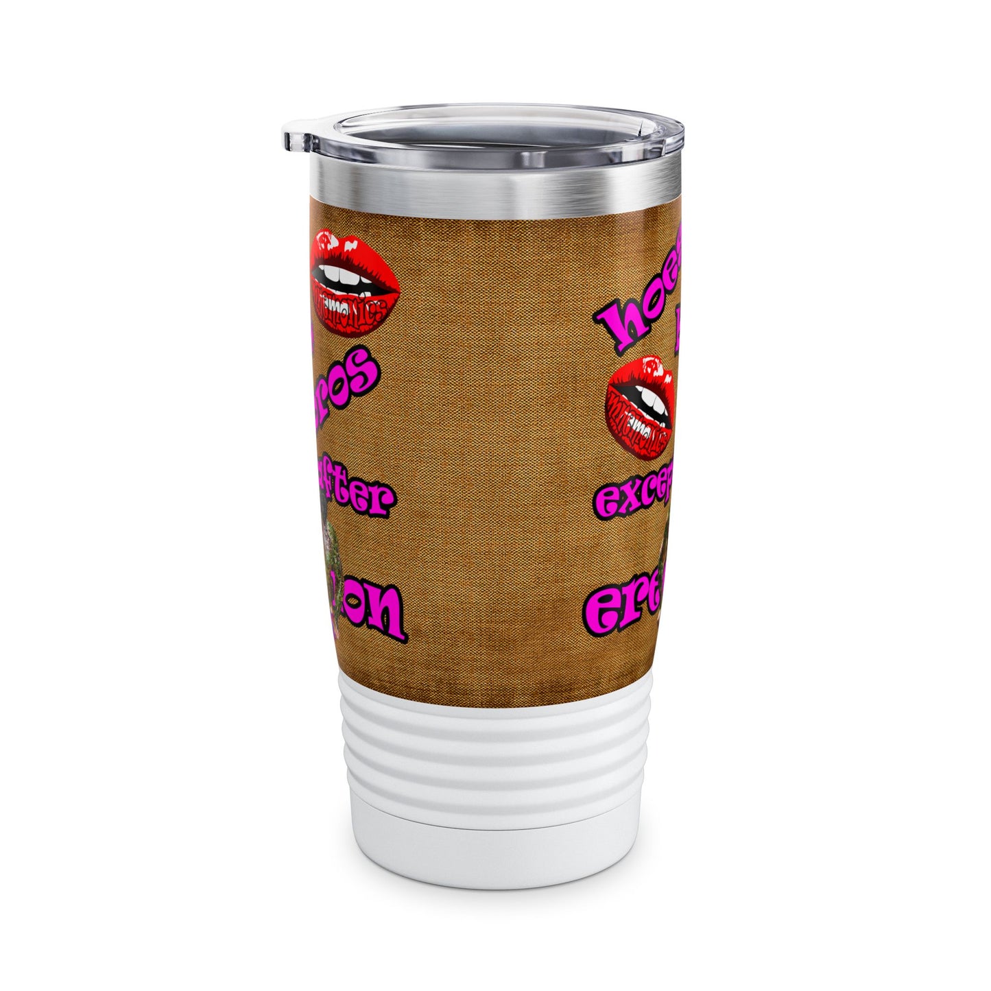 hoes b4 bros - Ringneck Tumbler, 20oz (brown papyrus)