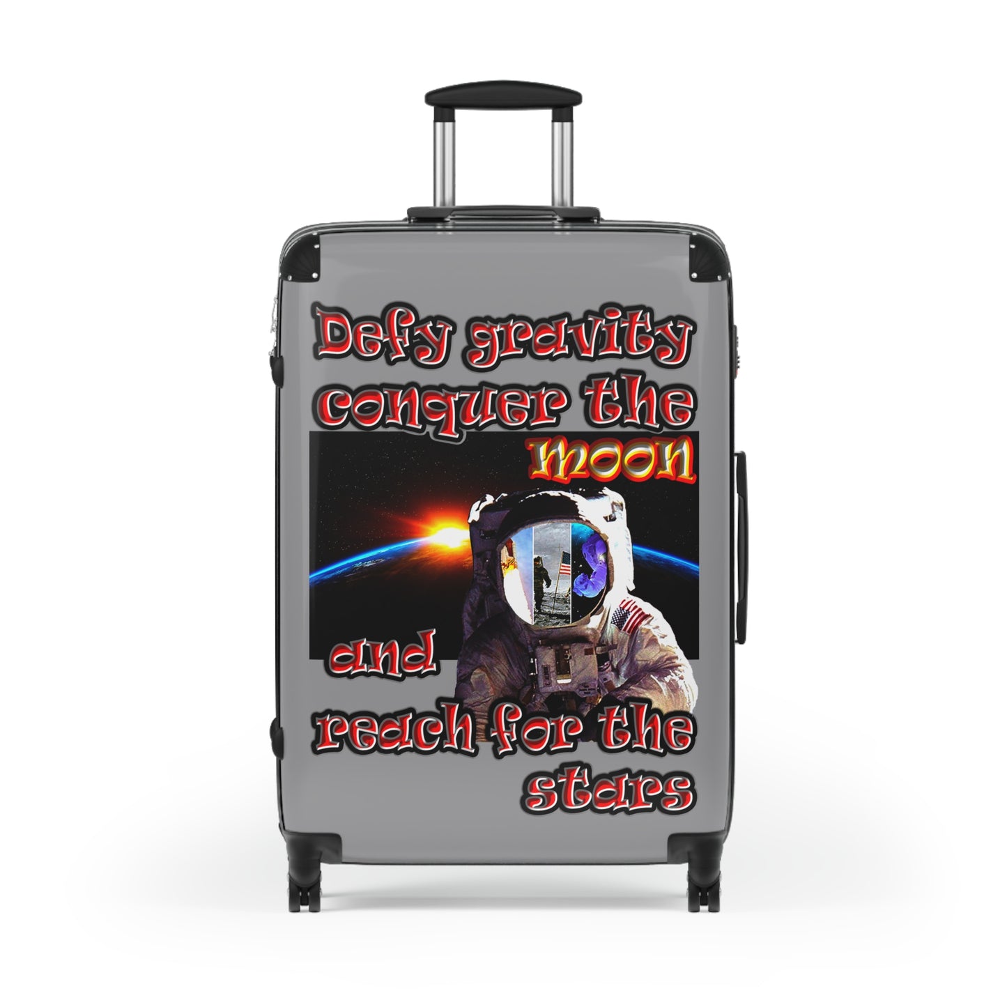 defy conquer reach - Suitcase (grey)