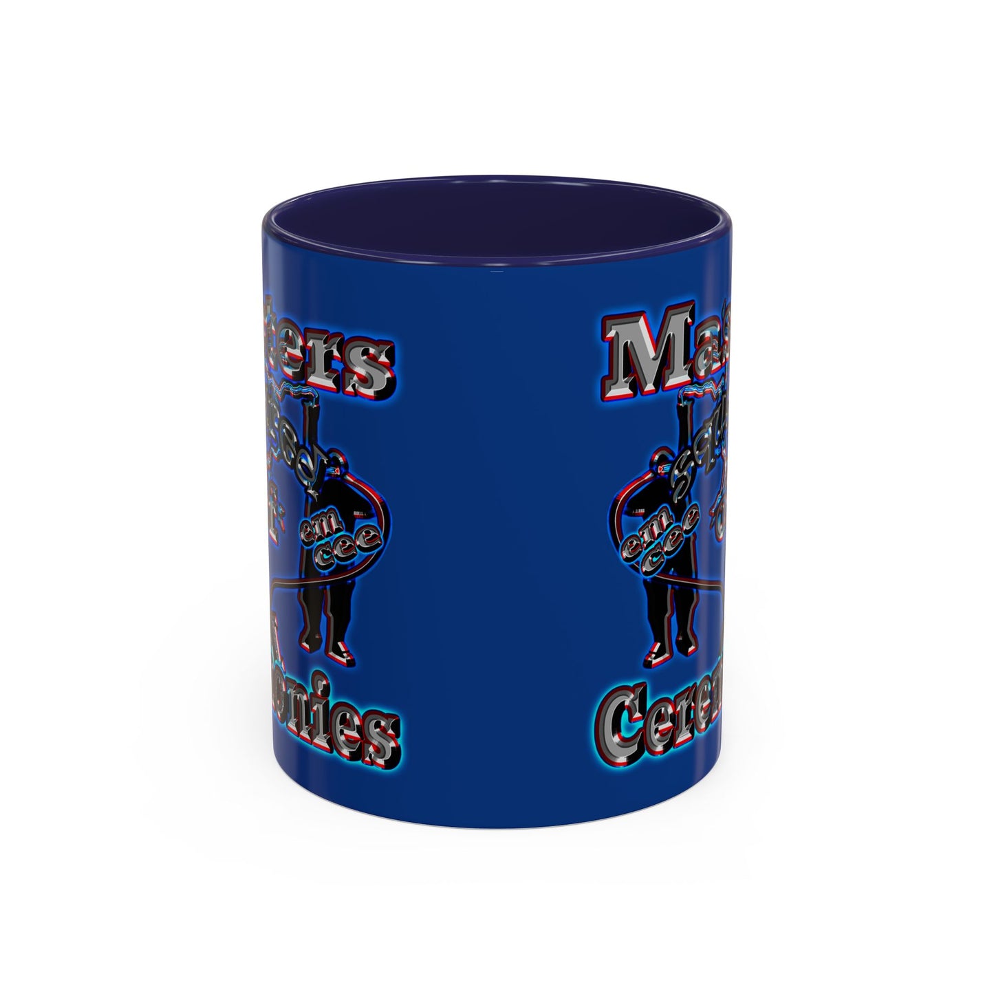 em cee squared - Accent Mug (dark blue)