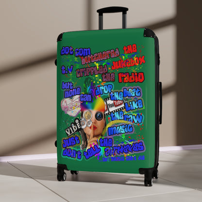 drop the beat - Suitcase (dark green)