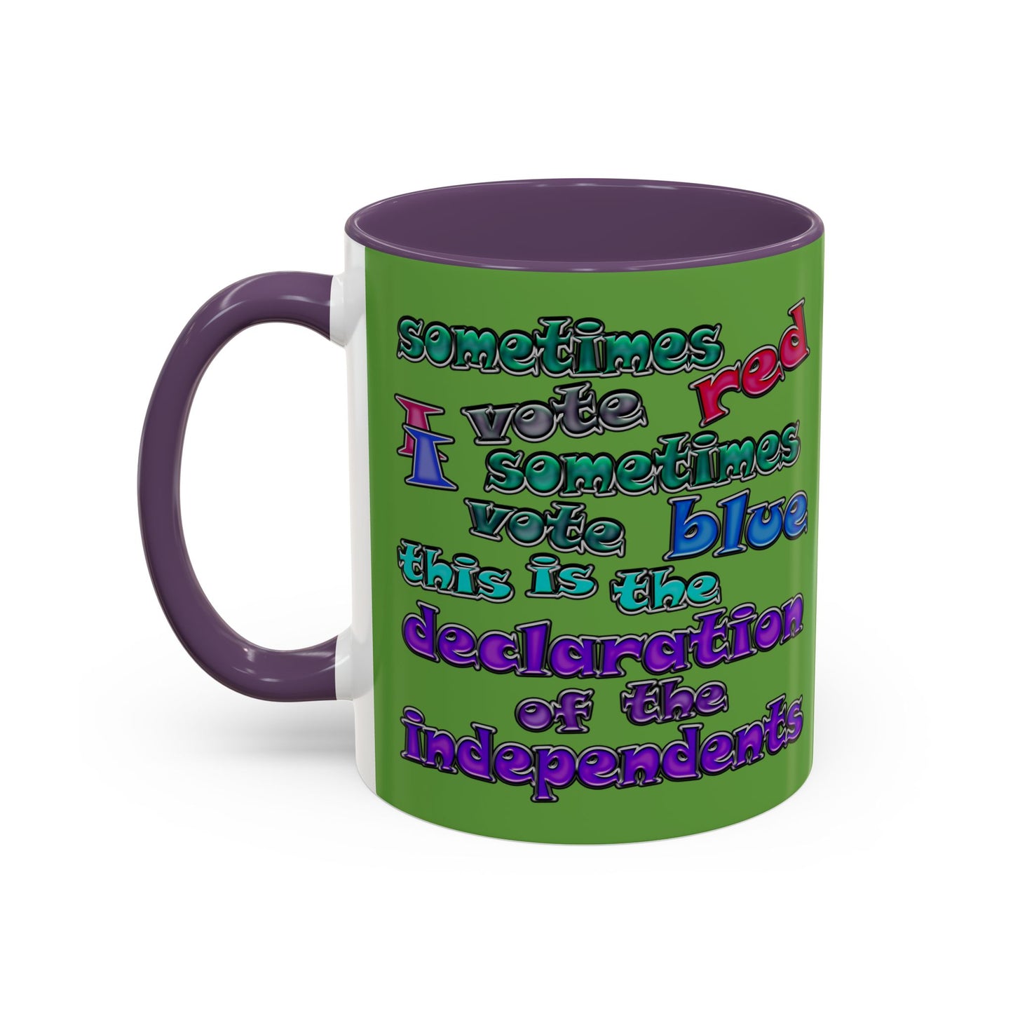 declaration of the independents - Accent Mug (green)