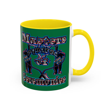 em cee squared - Accent Mug (dark green)
