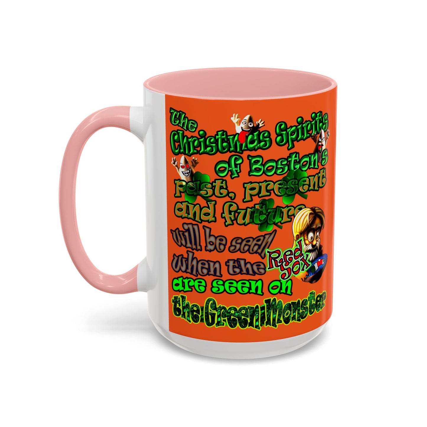 christmas spirits of boston - Accent Mug (orange)