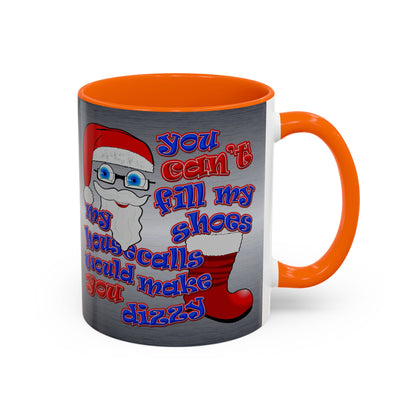 santa's shoes - Accent Mug (brushed nickel)