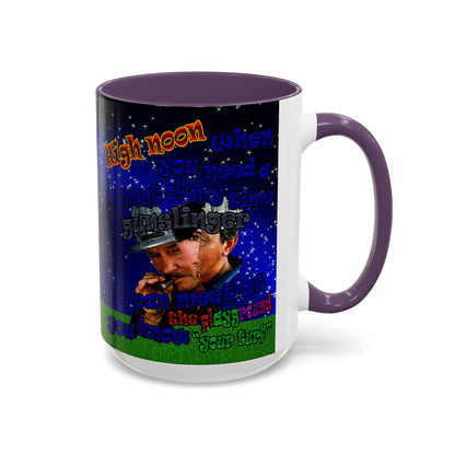 high noon - Accent Mug ('snoops' background)