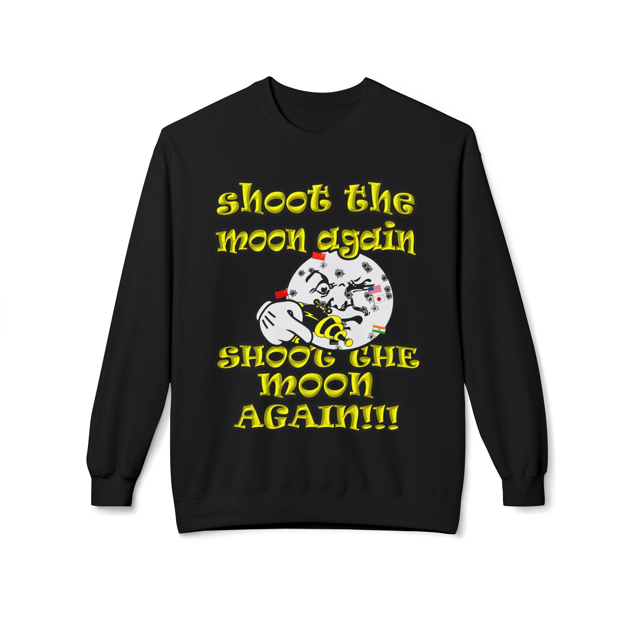 shoot the moon again - Unisex Midweight Softstyle Fleece Crewneck Sweatshirt
