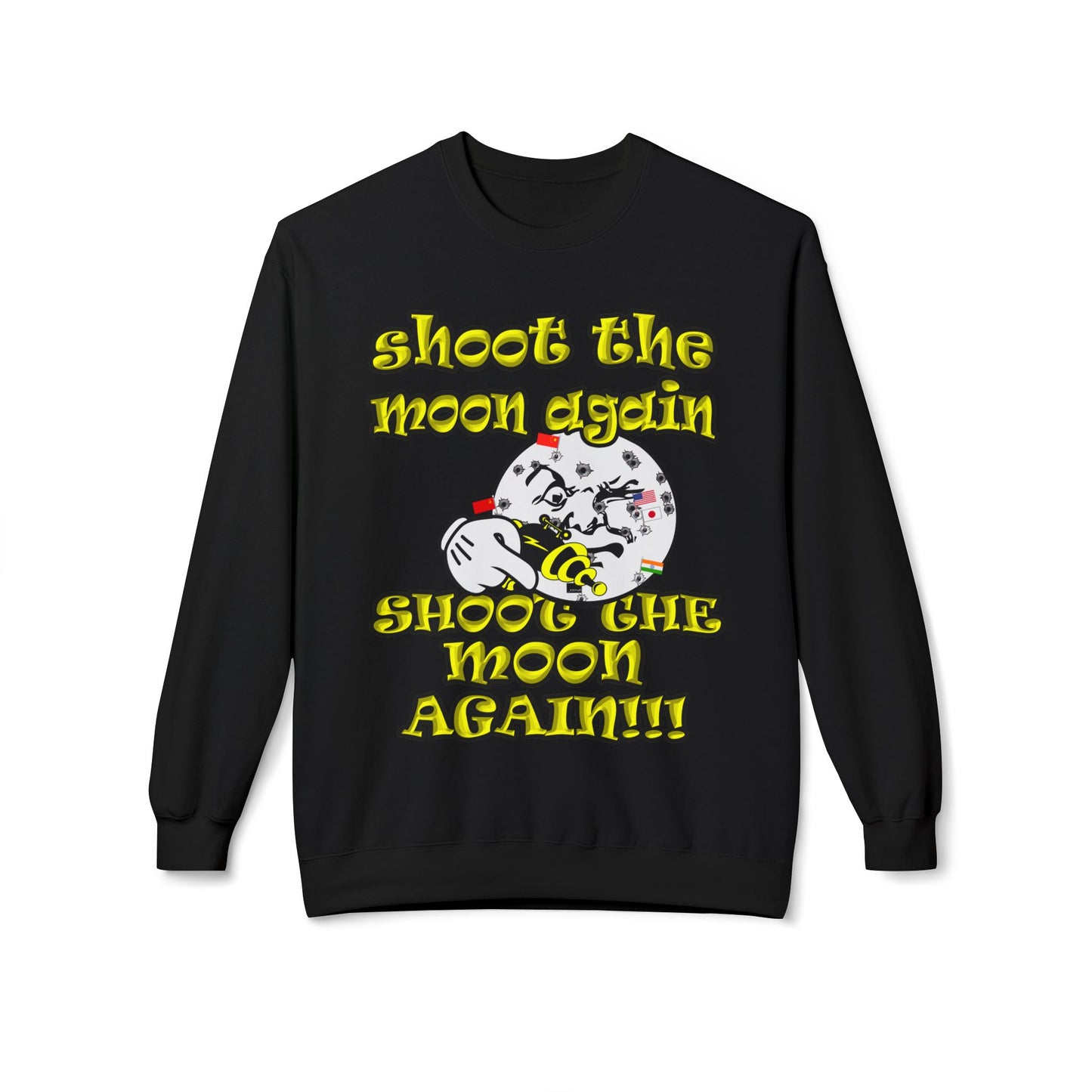 shoot the moon again - Unisex Midweight Softstyle Fleece Crewneck Sweatshirt