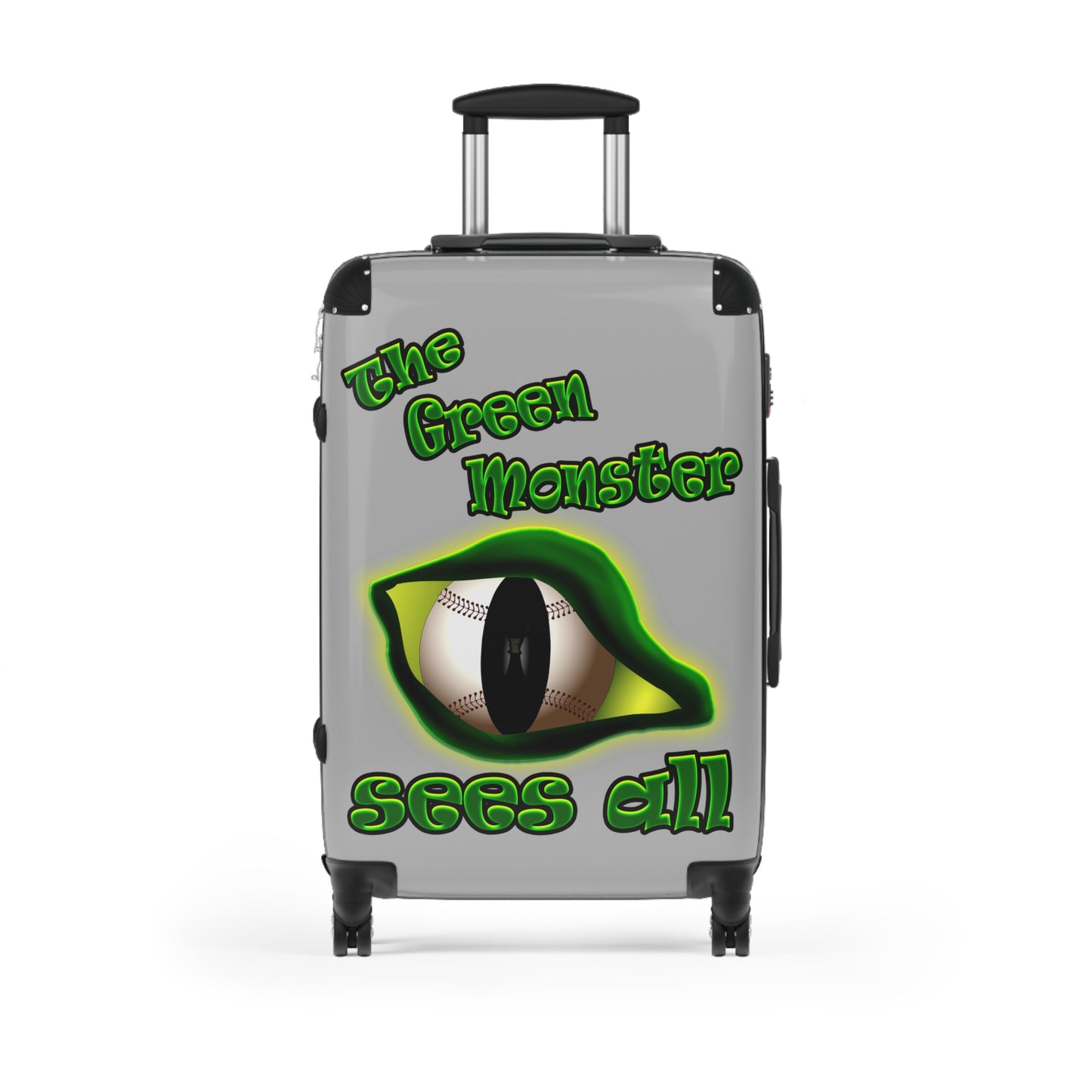 green monster - Suitcase (light grey)