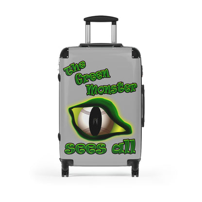 green monster - Suitcase (light grey)