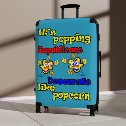 popping like popcorn - Suitcase (turquoise)
