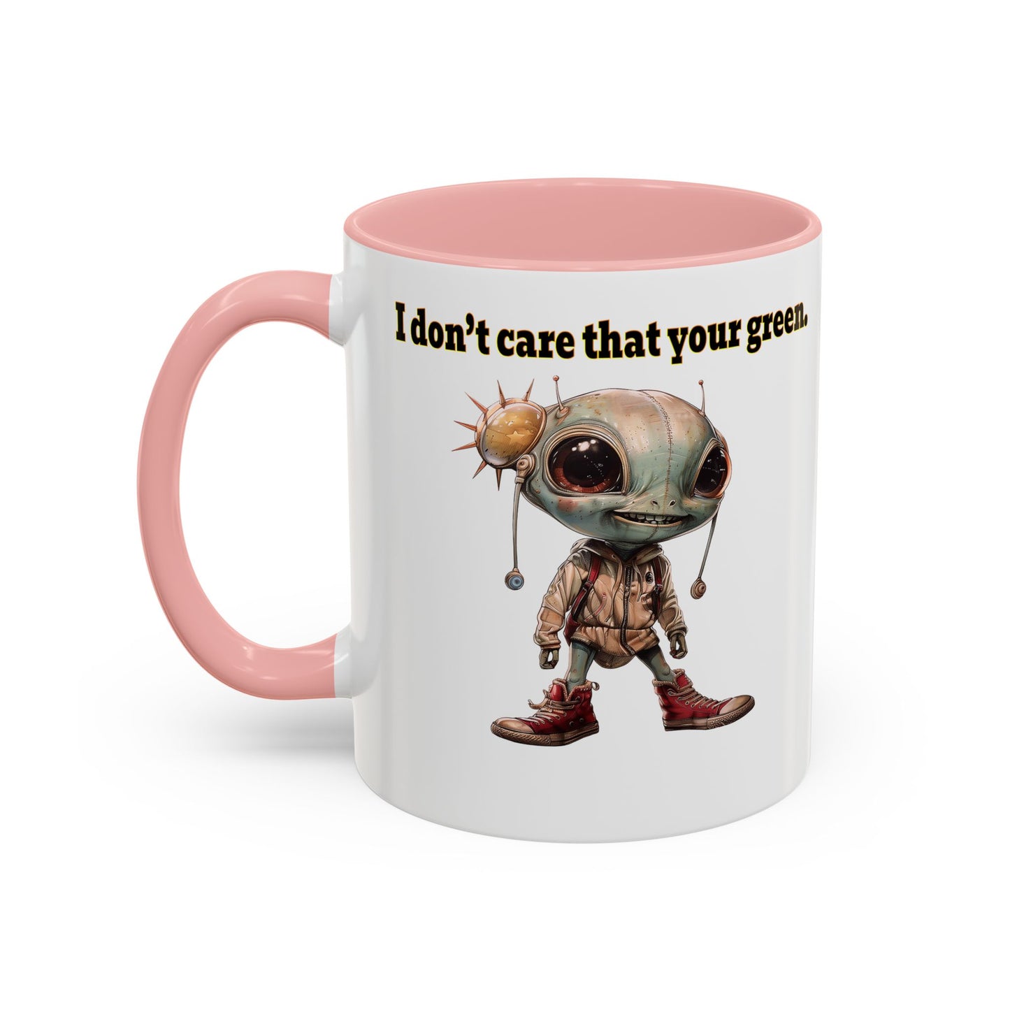I don't care that your grey - Accent Mug (white)