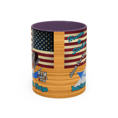 shoot for the stars - Accent Mug (butterscotch wood finish)