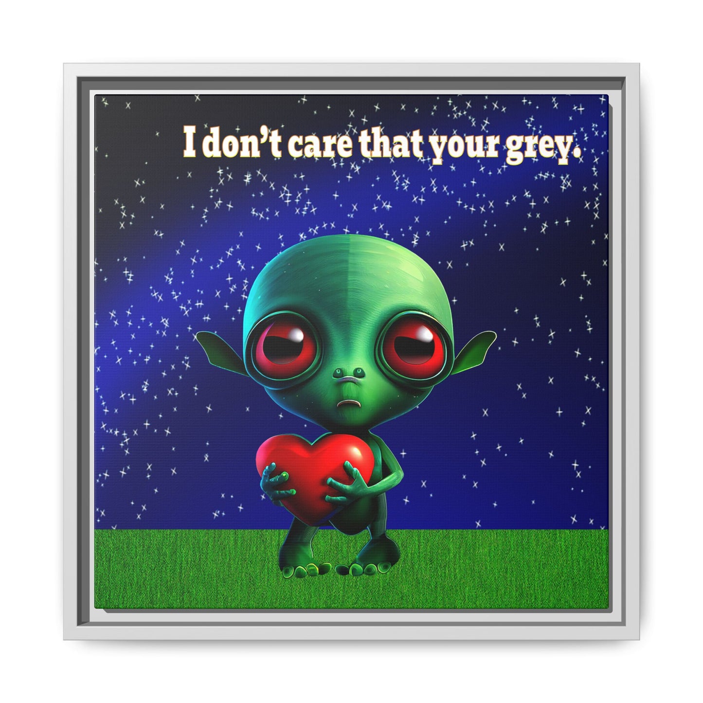 I don't care that your grey - framed canvas art ('snoops' background)