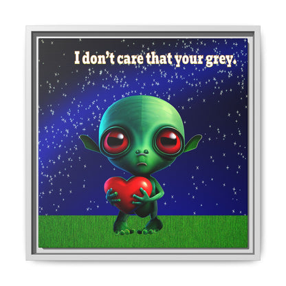 I don't care that your grey - framed canvas art ('snoops' background)