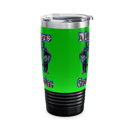 em cee squared - Ringneck Tumbler, 20oz (logo green)