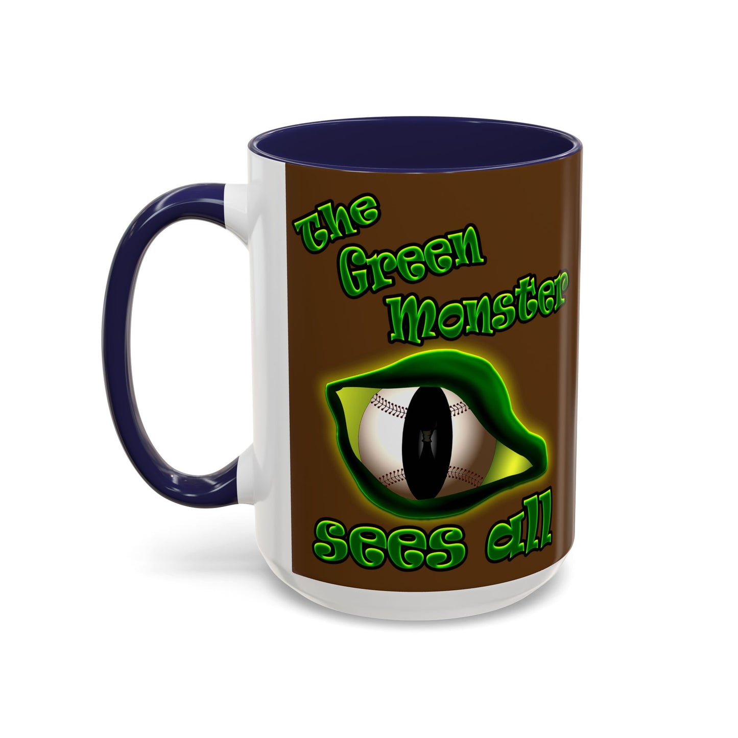 green monster - Accent Mug (brown)