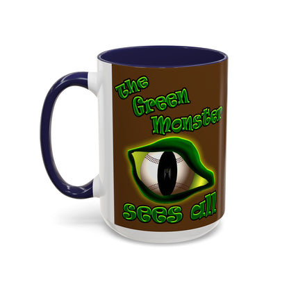 green monster - Accent Mug (brown)