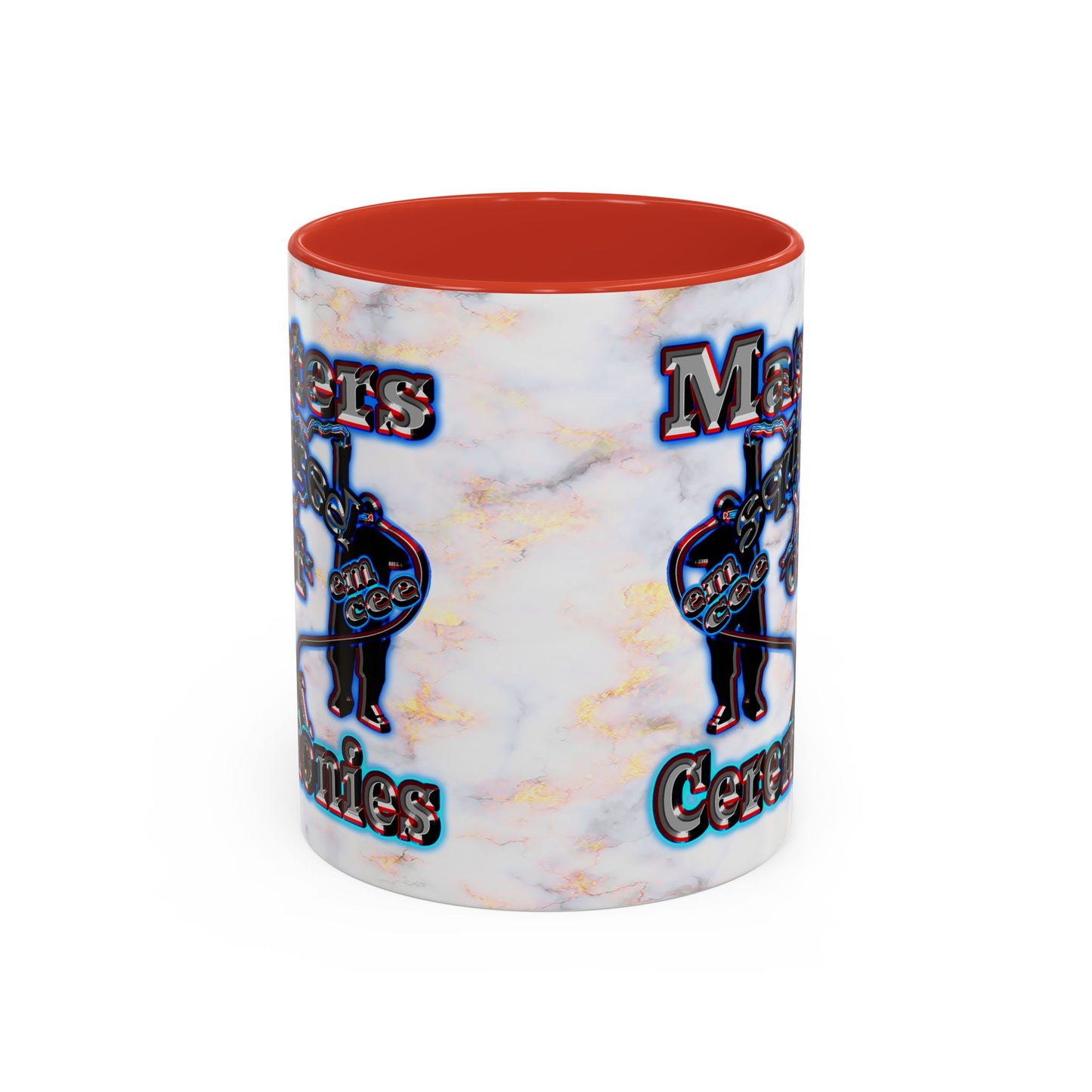 em cee squared - Accent Mug (white marble)