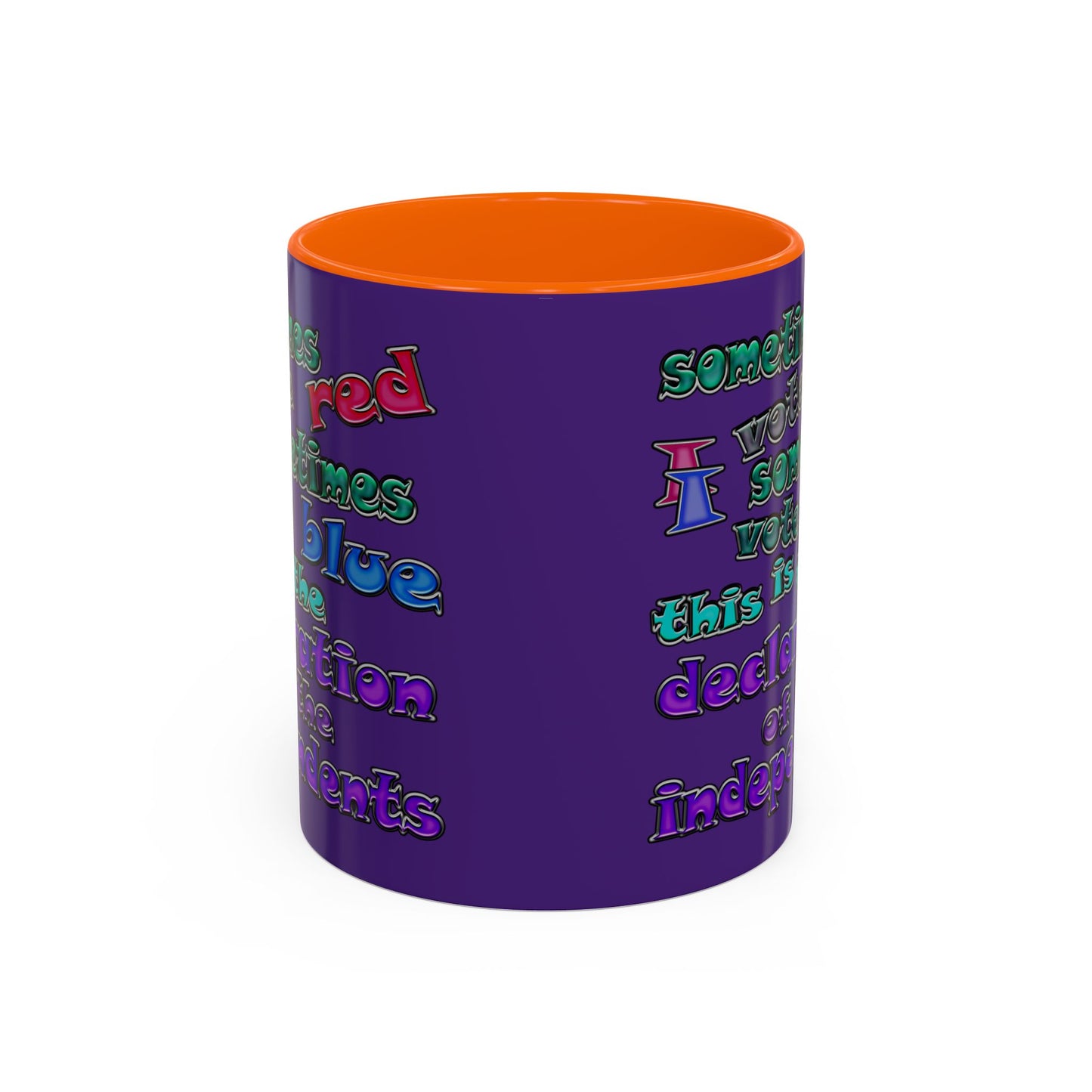 declaration of the independents - Accent Mug (purple)