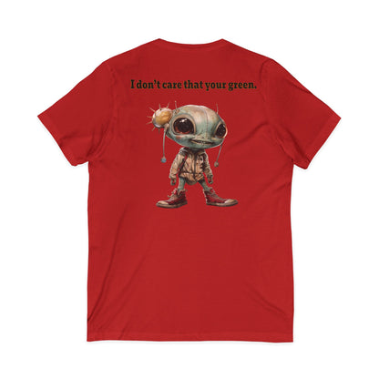 I don't care that your grey - Unisex Jersey Short Sleeve V-Neck Tee