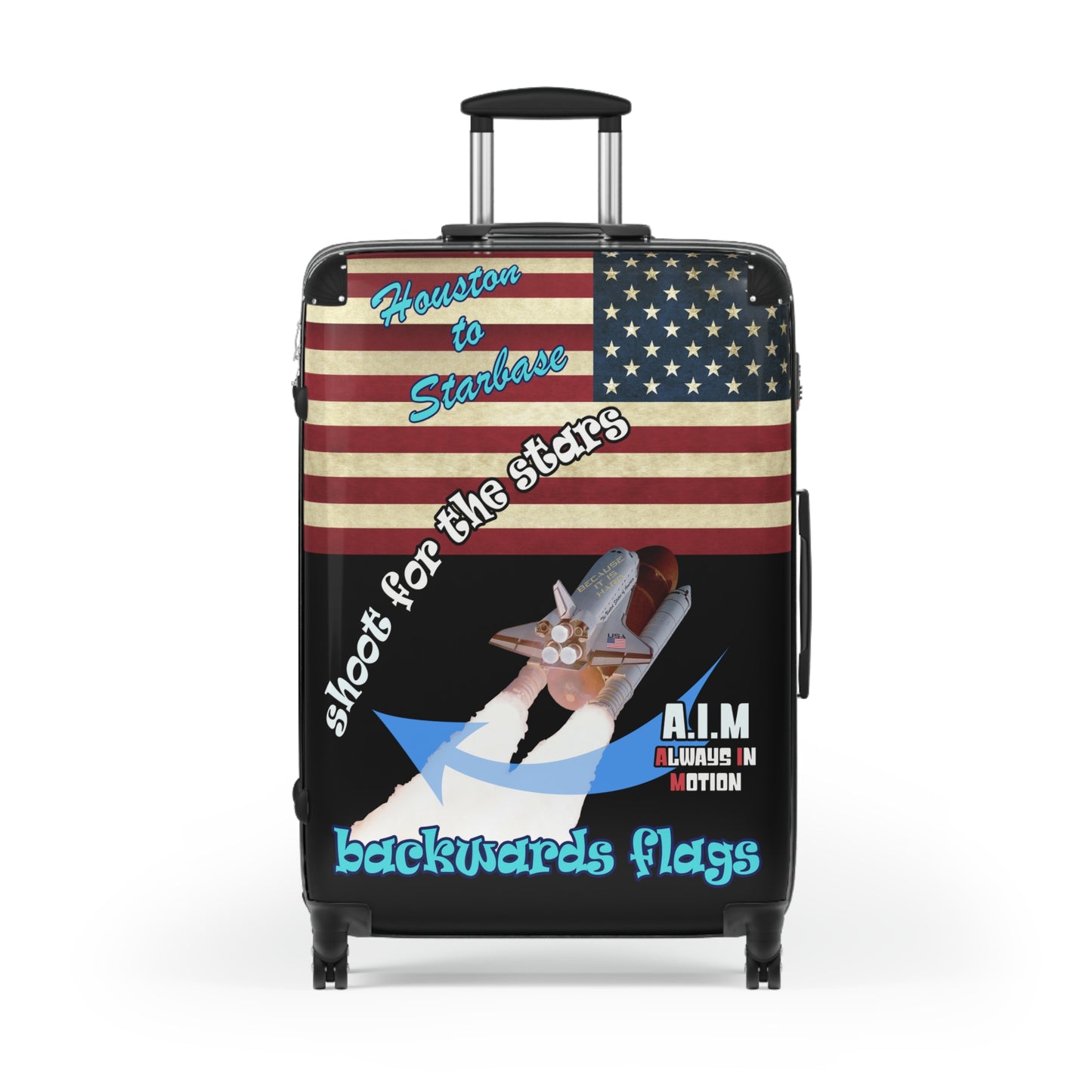 shoot for the stars - Suitcase (black)