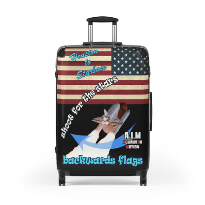 shoot for the stars - Suitcase (black)