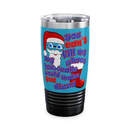 santa's shoes - Ringneck Tumbler, 20oz (turquoise)
