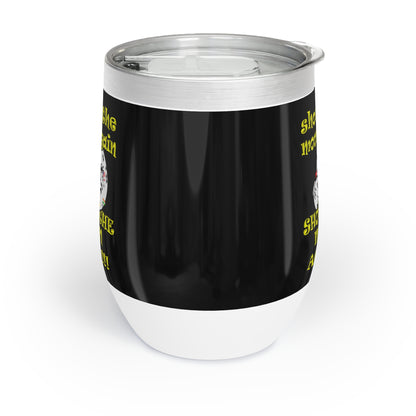 shoot the moon again - Chill Wine Tumbler (black)