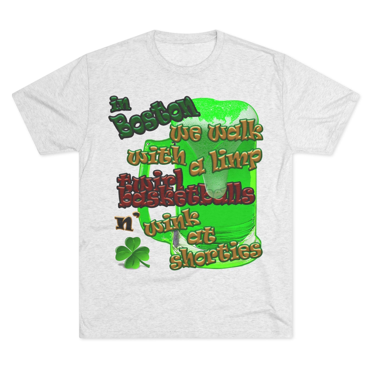 celtics logo - Unisex Tri-Blend Crew Tee