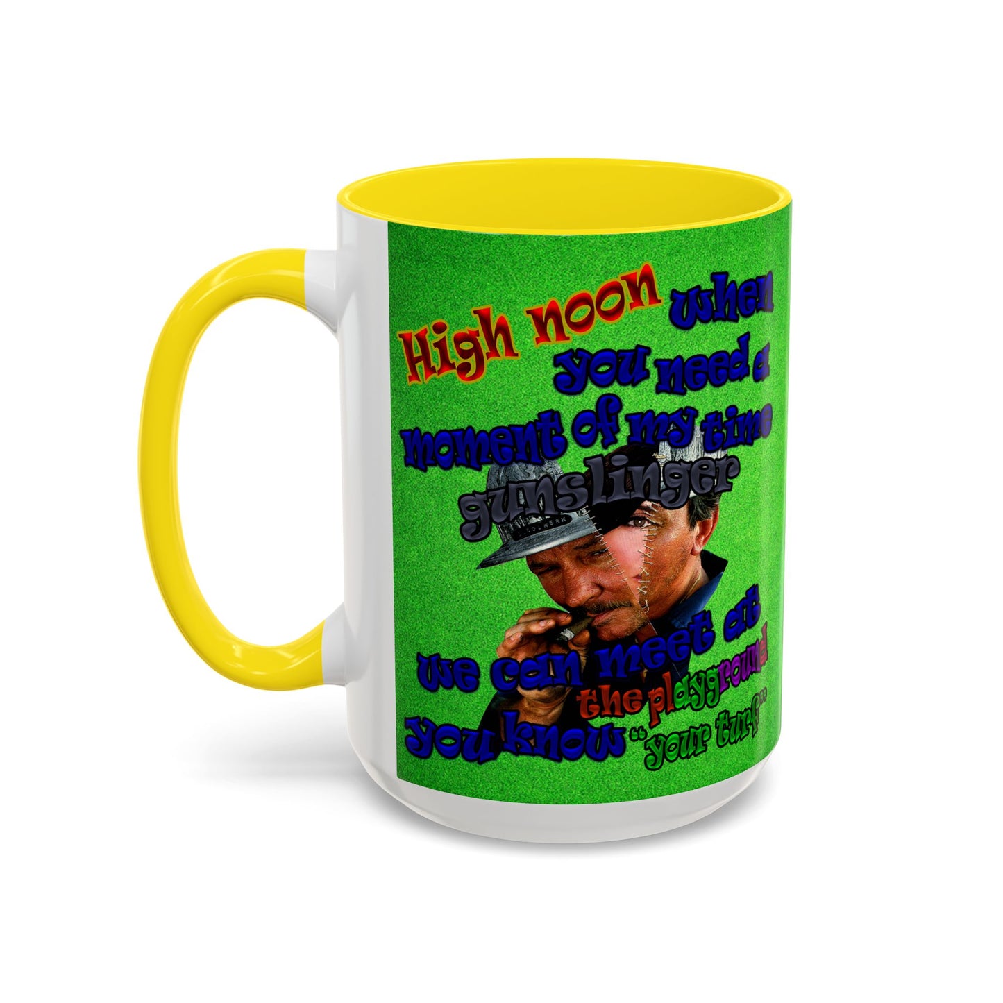 high noon - Accent Mug (green turf)