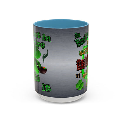 celtics logo - Accent Mug (brushed nickel)
