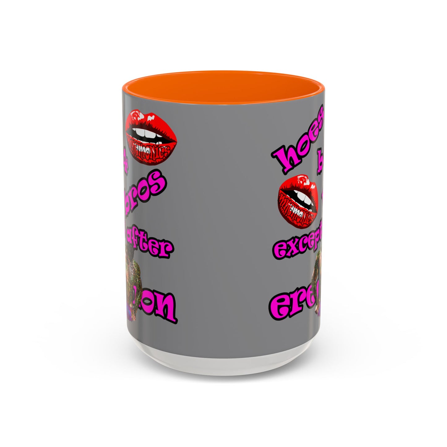 hoes b4 bros - Accent Mug (grey)