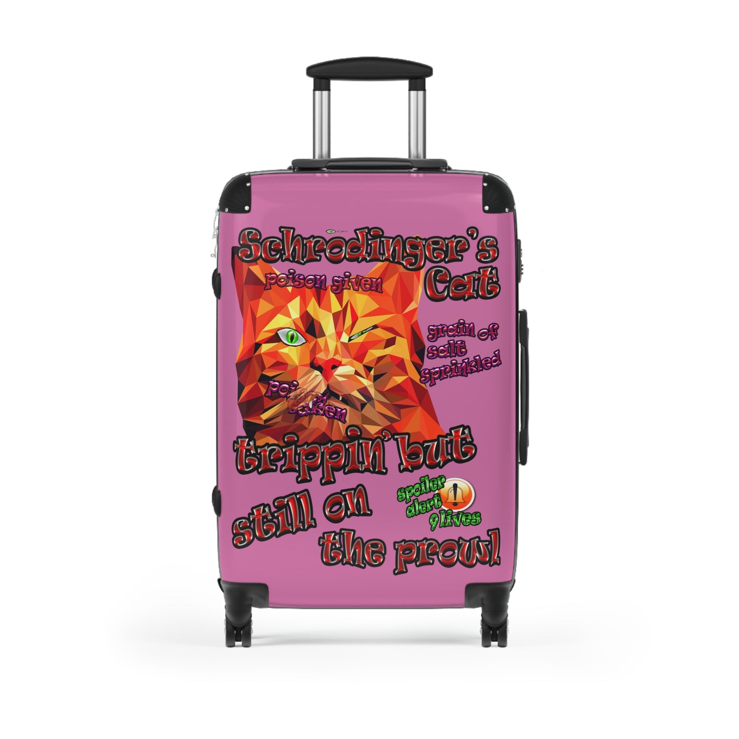 schrodinger's cat - Suitcase (light pink)