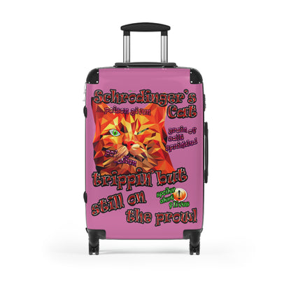 schrodinger's cat - Suitcase (light pink)